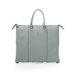 Large Leather Bag Grey