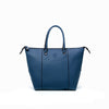 Large Leather Bag Navy Blue