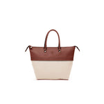 Small Leather Two-Tone Brown/Milk
