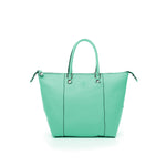 Large Leather Bag Turquoise